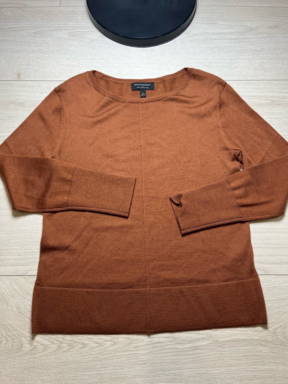 Banana Republic Rust Crewneck Sweater - Women's morino wool small
